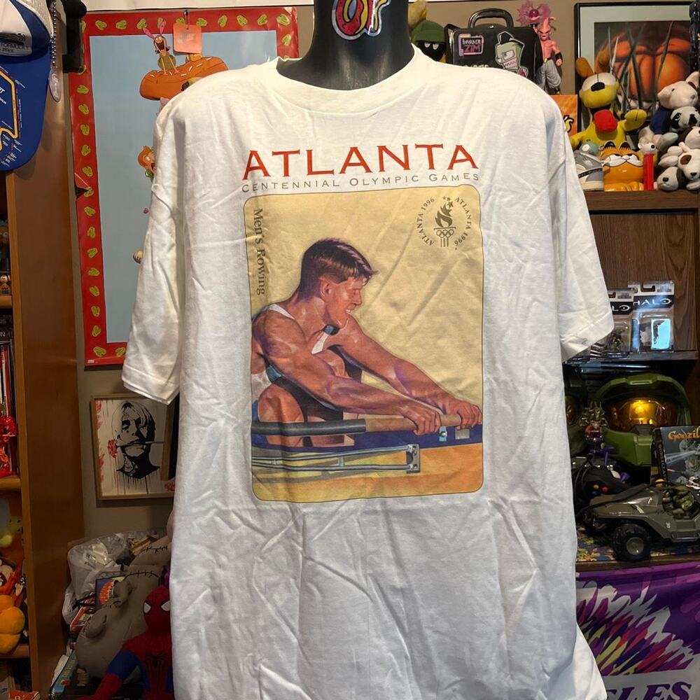 Atlanta Olympics 1996 Vintage NWT Mens Rowing Art 2XL